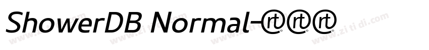 ShowerDB Normal字体转换
